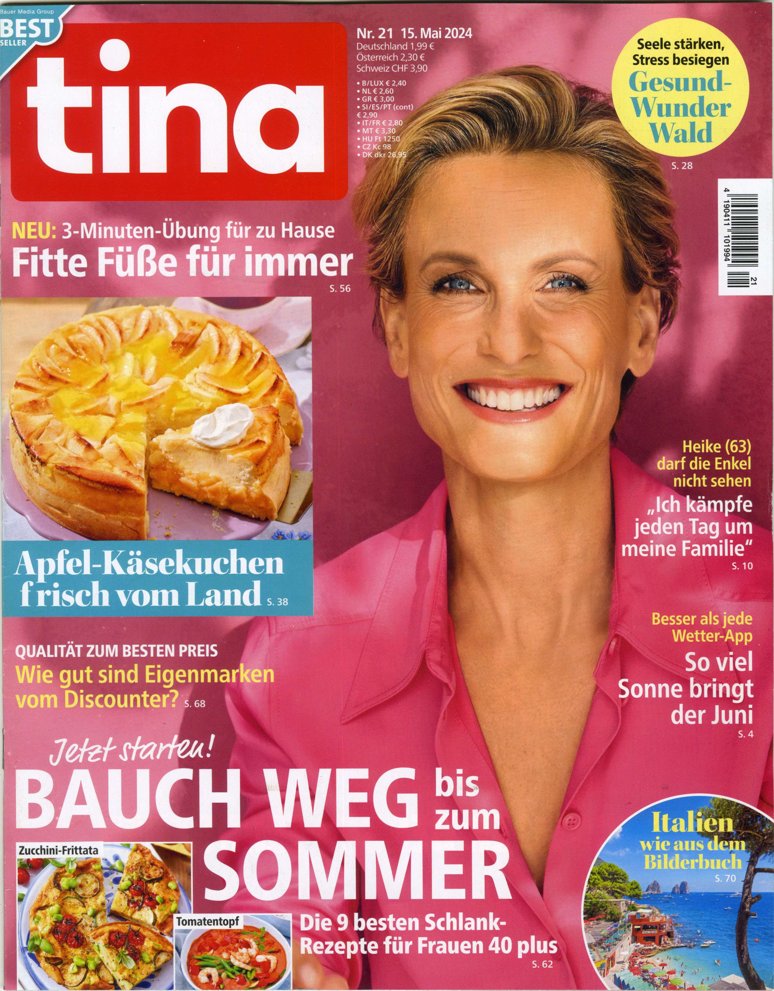 tina -Halbjahresabo als Geschenk